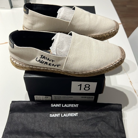 Saint Laurent signature canvas espadrilles - Picture 2 of 9